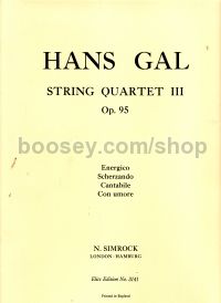 String Quartet No.3 Op. 95 Set Of Parts 