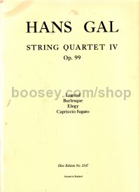 String Quartet No.4 Op. 99 Set Of Parts 