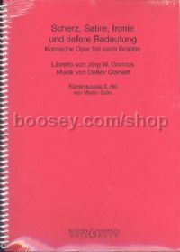 Scherz, Satire, Ironie und tiefere Bedeutung (Vocal Score) (German)