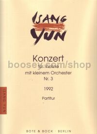 Violin Concerto No.3 (1992) (Pocket or Study Score)