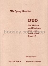 Duo for Violin and Harpsichord (Organ) Op47
