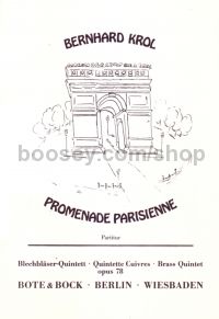 Promenade Parisienne Op. 78 (2 Trumpets, Horn, Trombone, Tuba) (Score & parts)