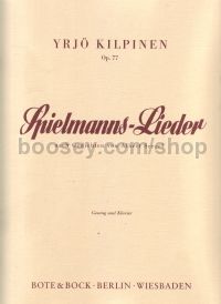 Spielmannslieder Op. 77 (Medium Voice & Piano (German, Finnish)