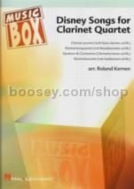 Disney Songs For Clarinet Quartet music Box