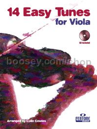 14 Easy Tunes for Viola (Book & CD)