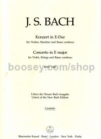 Concerto Emaj BWV1042 Cemb Part