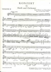 Harp Concerto in A major (Violin 2 part)