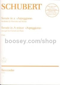 Sonata in A minor D821 "Arpeggione" (arr. clarinet)
