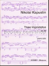 Impromptus (3) Op. 66 Piano Solo