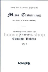 Missa Cantuariensis Vocal Score