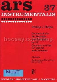 Concerto B Major Clarinet/piano