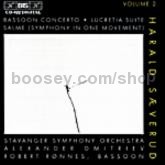 Bassoon Concerto/Lucretia-Suite/Salme (BIS Audio CD)