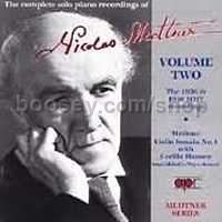Complete studio piano recordings of Nikolai Medtner vol.2 (APR Audio CD)
