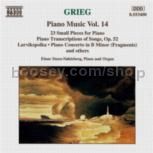 Piano Transcriptions of Songs, Op. 52/23 Small Pieces (Naxos Audio CD)