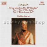 String Quartets Op. 33, Nos. 1, 2 & 5 (Naxos Audio CD)