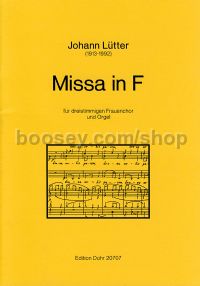 Mass in F major (choral score)