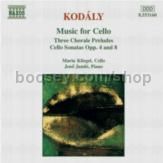 Three Chorale Preludes/Cello Sonatas Opp. 8 and 4 (Naxos Audio CD)