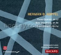 Piano Quintet, Op. 57/Nine Variations, Op. 80/Piano Quartet, Op. 114 (Da Capo Audio CD)