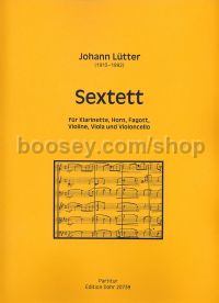 Sextet - clarinet, horn, bassoon, violin, viola & cello (score)
