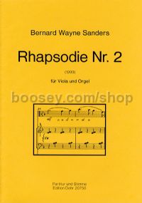 Rhapsody No. 2 - Viola & Organ
