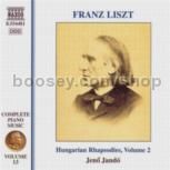 Complete Piano Music (13): Hungarian Rhapsodies vol.2 (Naxos Audio CD)
