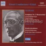 Symphony No.2 in C minor 'Resurrection' (Naxos Audio CD - Historical)