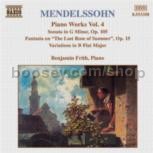 Sonata in G Minor/Fantasia, Op. 15/Variations, Op. 83 (Naxos Audio CD)