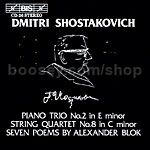 Romances (7) on Verses by Alexander Blok Op 127 for voice & piano trio/PianoTrio No.2 (BIS Audio CD)