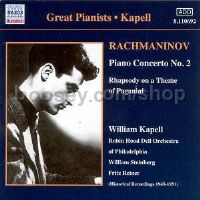 Piano Concerto No.2/Rhapsody on a Theme of Paganini/Prelude in C sharp minor (Naxos Audio CD)