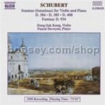 Violin Sonatas (Sonatinas)/Fantasy (Naxos Audio CD)