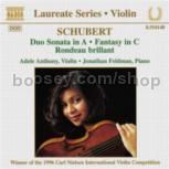 Violin Recital:Duo Sonata/Rondeau brillant/Fantasy (Naxos Audio CD)