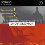 Symphonies Nos. 5, 6 & 10 (BIS Audio CD)