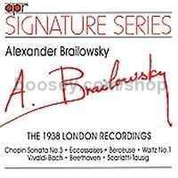 Alexander Brailowsky The 1938 London Recordings (APR Audio CD)