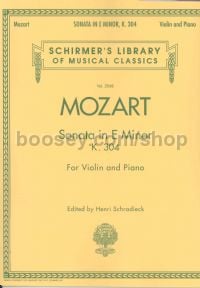 Sonata K304 emin schradieck violin & piano