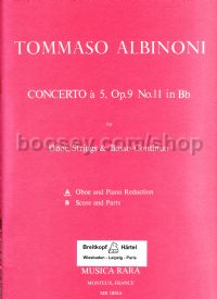Concerto In Bb Op. 9/11 Ob/Piano