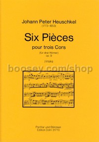 6 Pieces op. 9 - 3 horns (score & parts)
