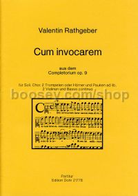 Cum invocarem op. 9 - Soloists, Choir & Orchestra (score)