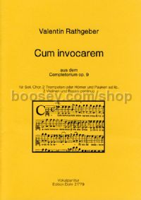 Cum invocarem op. 9 (choral score)
