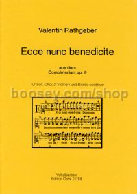 Ecce nunc benedicte op. 9 (choral score)