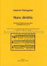 Nunc dimittis op. 9 - Soloists, Choir & Orchestra (score)