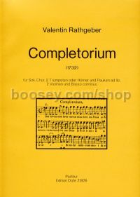 Completorium op. 9 - Soloists, Choir & Orchestra (score)