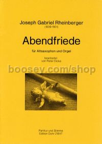 Abendfriede op. 156/10 - Alto Saxophone & Organ
