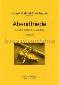Abendfriede op. 156/10 - Violin (Flute, Oboe) & Organ