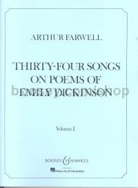 Thirty-Four Songs On Poems Of Emily Dickinson Vol1 (Voice & Piano)