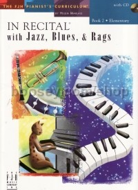 In Recital With Jazz Blues & Rags Book 2 + Cd
