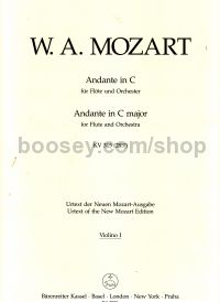 Andante For Flute In C (k 315) (urtext) - Violin I