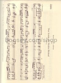 Cantata No.61 "Nun Komm der Heiden Heiland" (Organ Part)