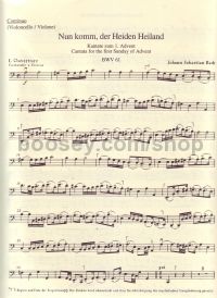 Cantata No.61 "Nun Komm der Heiden Heiland" (Basso Continuo Part)