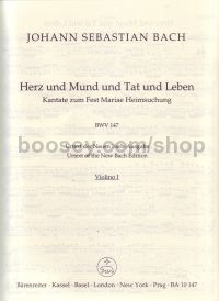 Cantata No 147 Herz Und Mund Und Tat Und Leben (BWV 147) Violin I Part