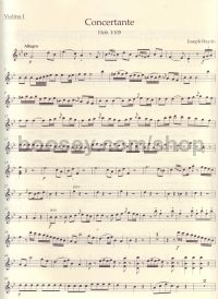 Concertante, Hob.I:105 (Violin I Part)